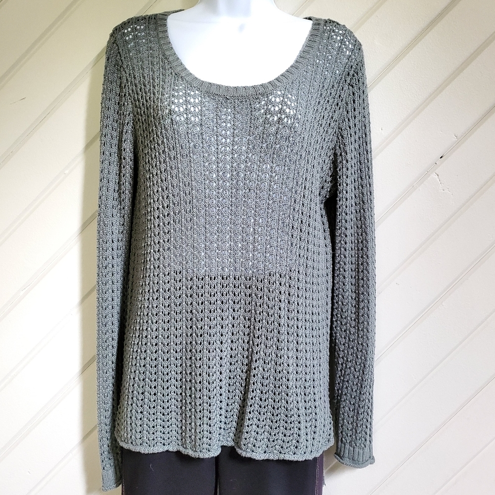 🌹HIPPE ROSE🌹 Sage Tunic Net Overlay S